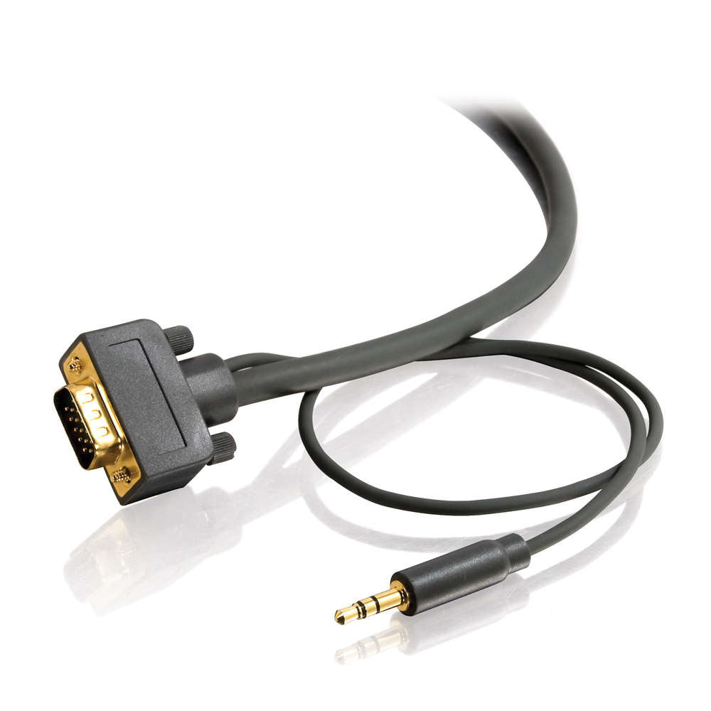 CG28250 - C2G - 6ft Flexima VGA plus 3.5mm AV Cable M/M InWall CL3Rated