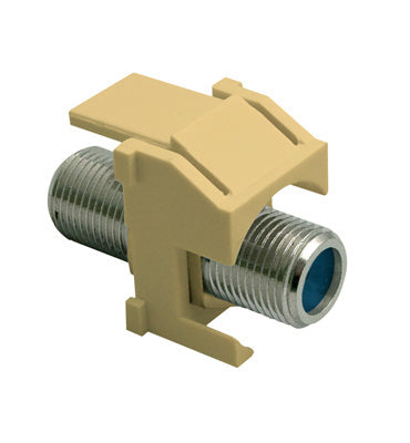 WP3481IV - On-Q - Recessed Nickel SelfTerminating FConnector Keystone Insert in Ivory