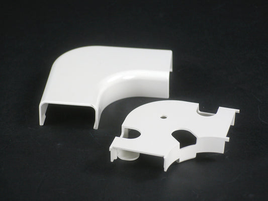 2911FO - Wiremold - 2911FO Uniduct Radiused Flat Elbow Fitting in Ivory