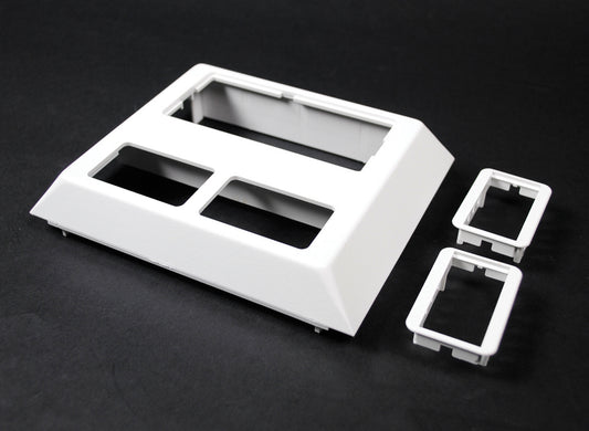 5007C-2ABWH - Wiremold - 5007C2ABWH Access 5000 Deep Device Plate Fitting in White