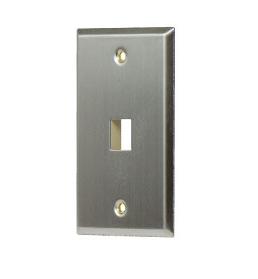 WP3401SS - On-Q - 1Gang 1 Port Wall Plate in Stainless Steel