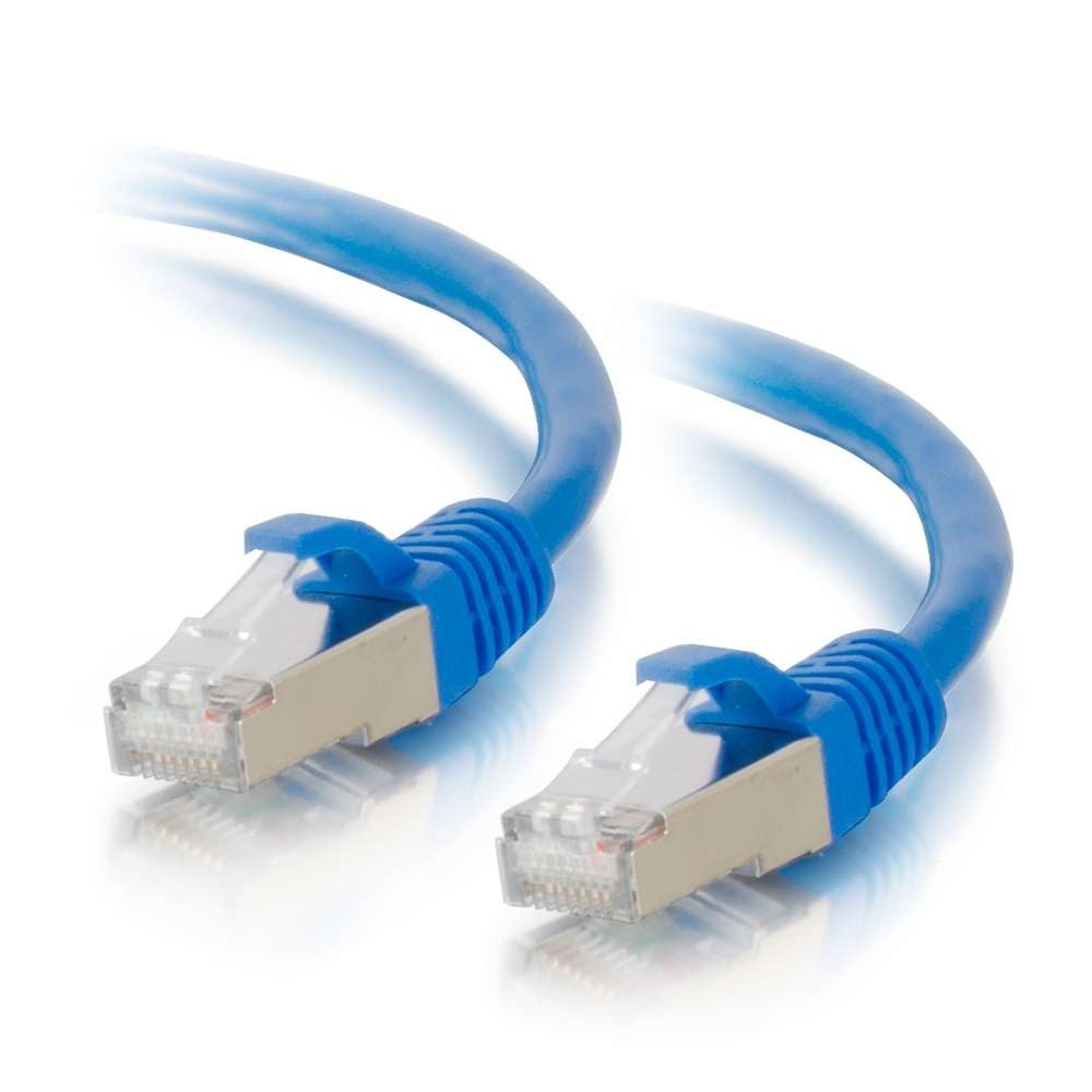 CG00672 - C2G - 1ft Cat6a Snagless Shielded STP Ethernet Network Patch Cable Blue