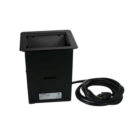 TB672AUBK - Wiremold - TB672AUBK Integreat Cord Ended AV Table Box With USB within Black