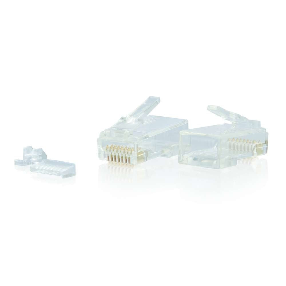 CG00890 - C2G - RJ45 Cat6 Modular Plug for Round SolidStranded Cable MultiPack 100 Pack