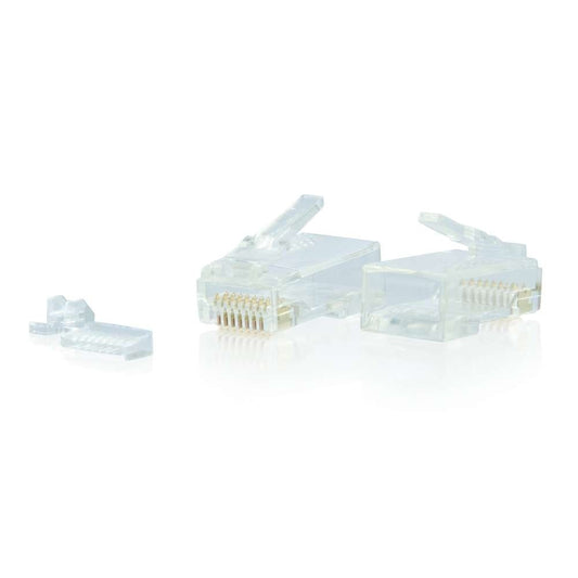 CG00890 - C2G - RJ45 Cat6 Modular Plug for Round SolidStranded Cable MultiPack 100 Pack
