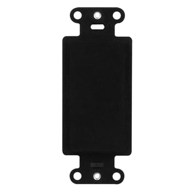 Blank Decorator Outlet Strap in Black