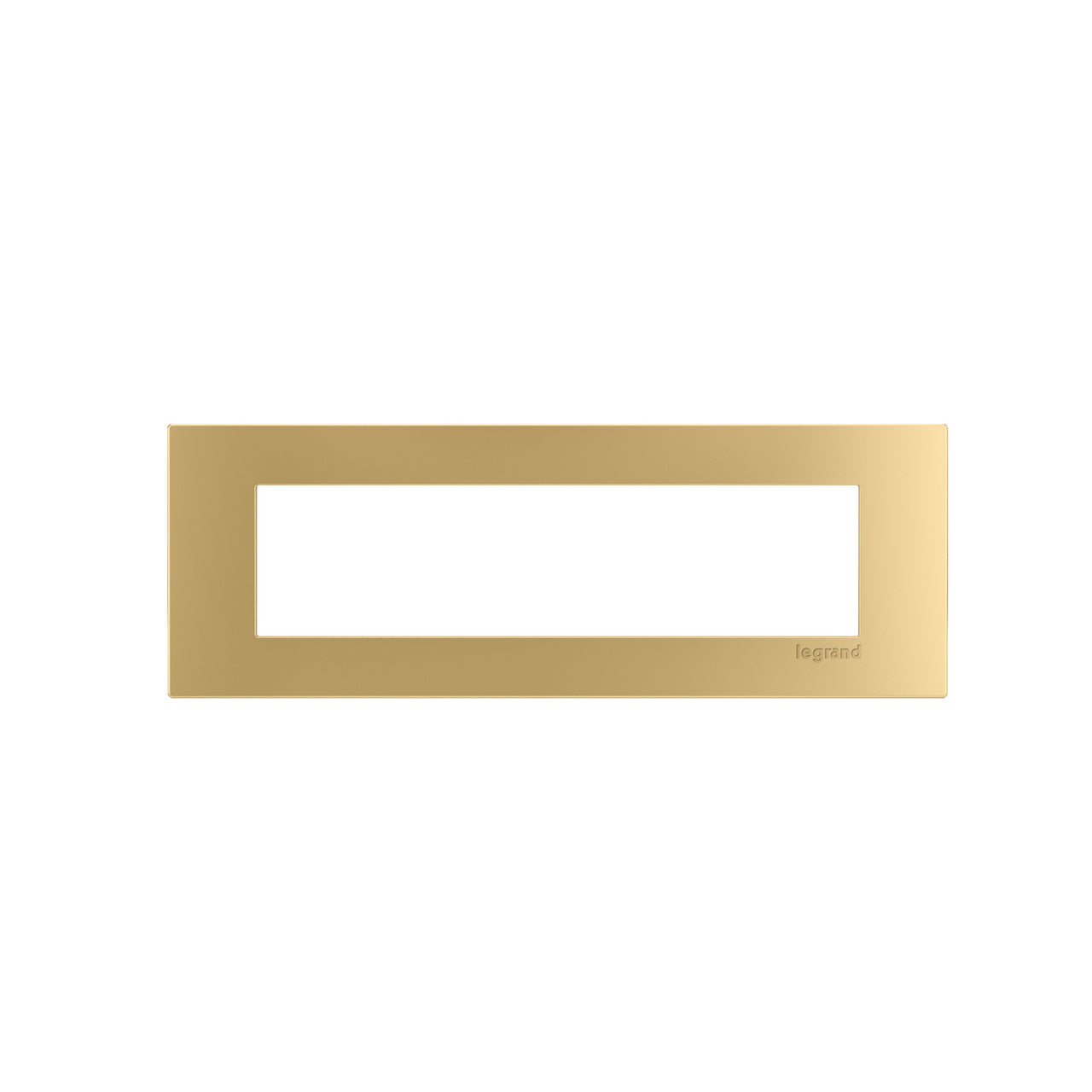 4-Cube-Brass-Trim-Plate - Wiremold - dash 4Cube Trim Plate in Bronze