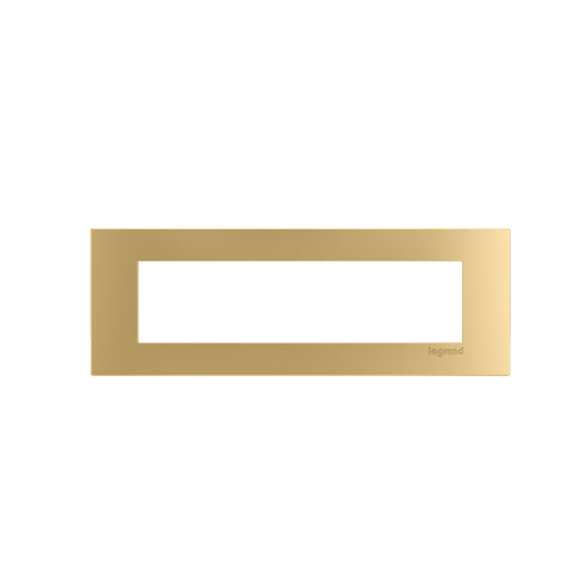 4-Cube-Brass-Trim-Plate - Wiremold - dash 4Cube Trim Plate in Bronze