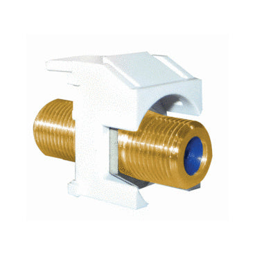 WP3482WH - On-Q - Recessed SelfTerminating FConnector Keystone Insert in White