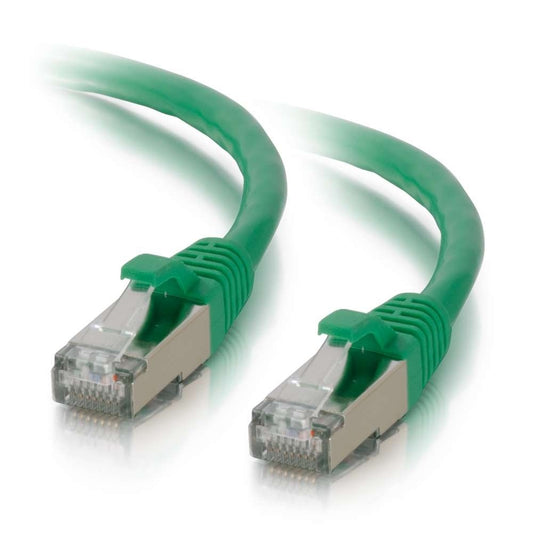 CG00982 - C2G - 6 Inch Cat6 Snagless Shielded STP Ethernet Network Patch Cable Green