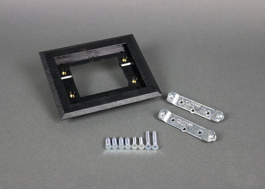 817PCC-BLK - Wiremold - 817PCCBLK Omnibox One Gang Rectangular Black Plastic Carpet Flange
