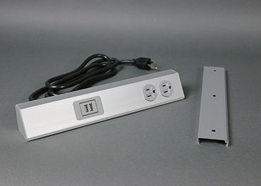 TSAX1F0BK1U - Wiremold - TSAX1F0BK1U TableSource Table Box with SurfaceMounted 6 ft Cord in Black
