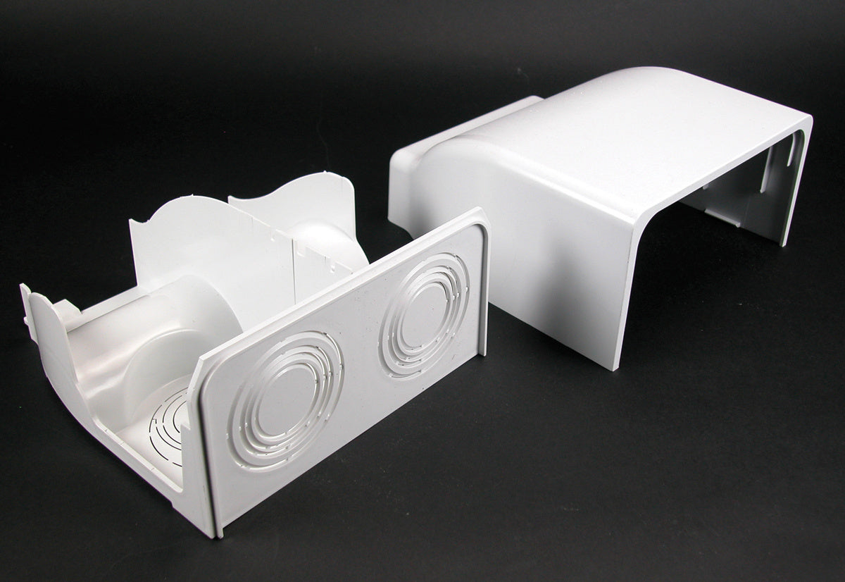 5410DFO - Wiremold - 5410DFO 5400 Radiused Divided Entrance Cap Fitting in Ivory