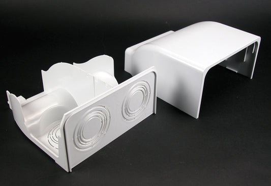 5410DFO - Wiremold - 5410DFO 5400 Radiused Divided Entrance Cap Fitting in Ivory