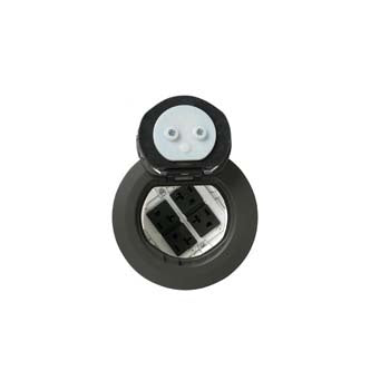 4ATCP4RGY - Wiremold - 4ATCP4RGY 4AT Prewired All Power Evolution PokeThru Device in Gray