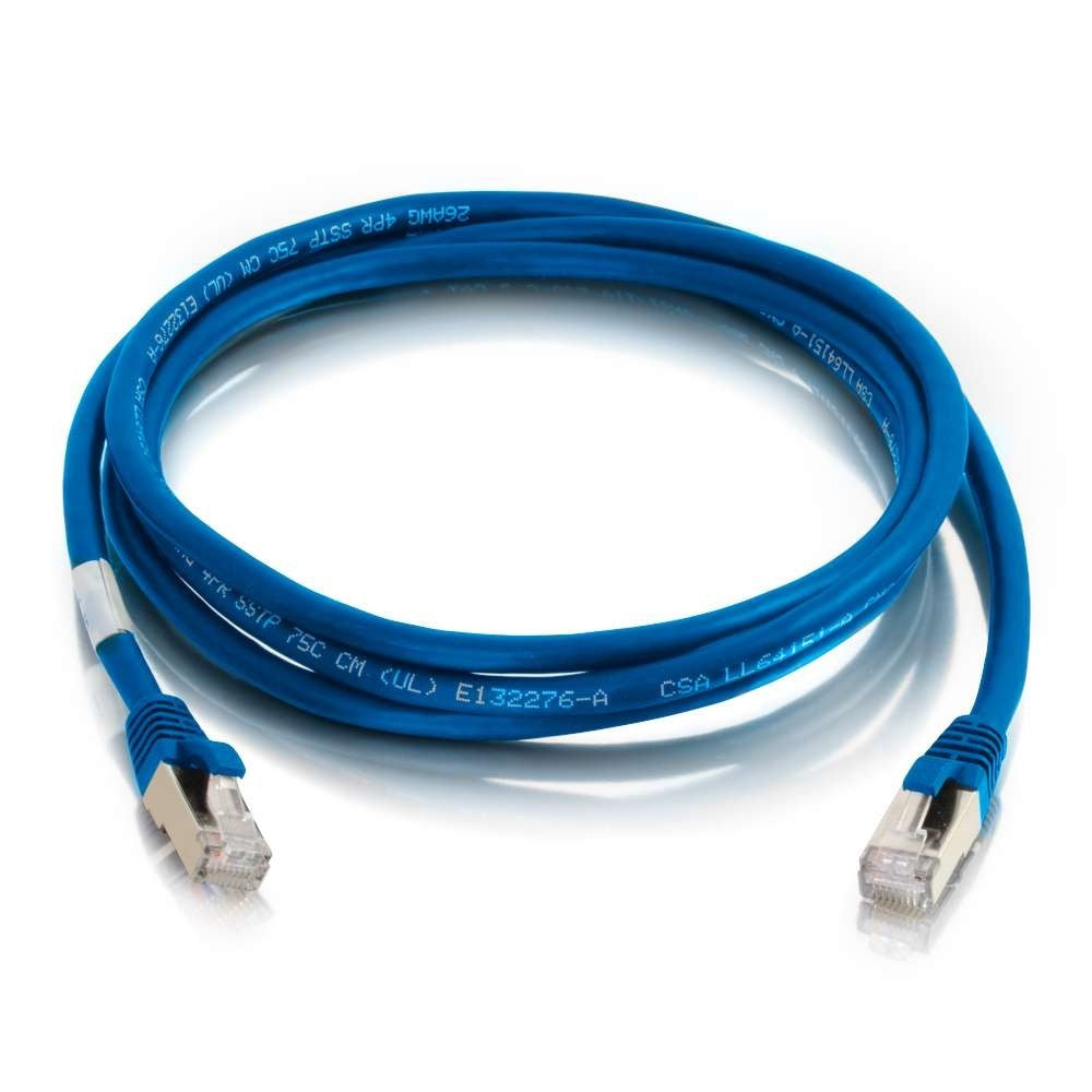 CG00677 - C2G - 6ft Cat6a Snagless Shielded STP Ethernet Network Patch Cable Blue