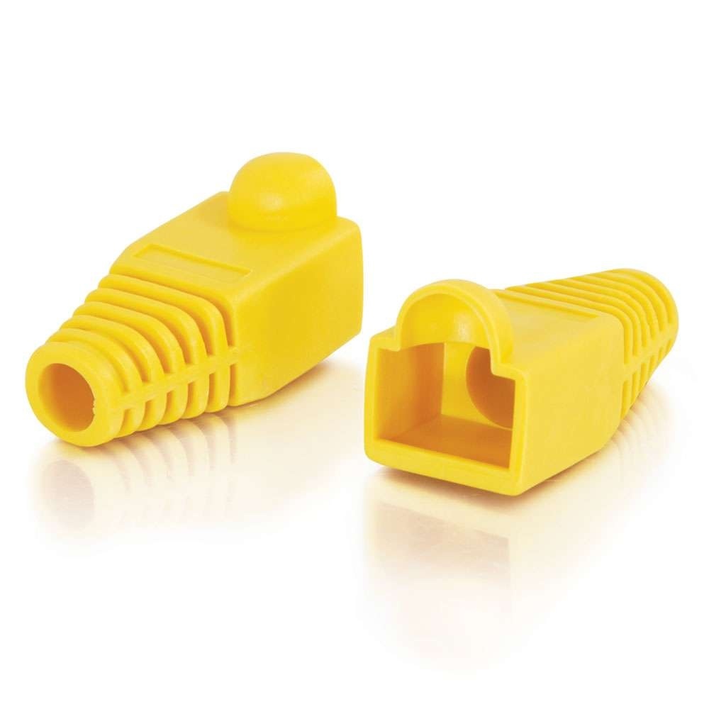 CG04756 - C2G - RJ45 Snagless Boot Cover 60mm OD MultiPack 50 Pack Yellow