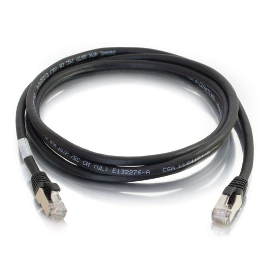CG00711 - C2G - 6ft Cat6a Snagless Shielded STP Ethernet Network Patch Cable Black