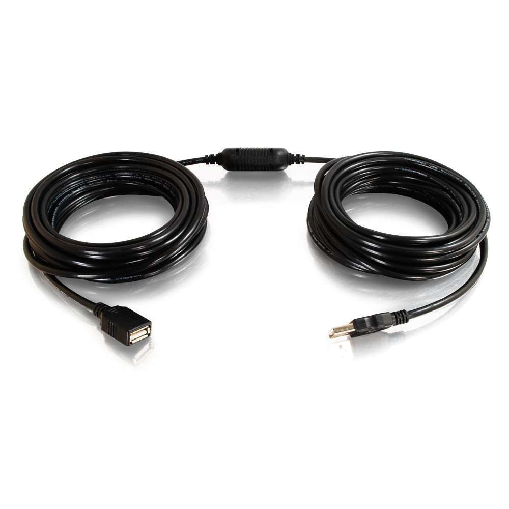 CG38988 - C2G - 25ft USB A Male to Female Active Extension Cable Center Booster Format