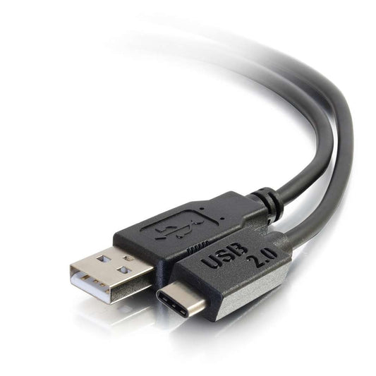 CG28871 - C2G - 6ft USB 2.0 USB-C to USB-A Cable M/M Black