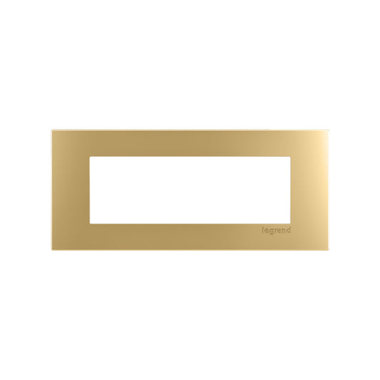 3-Cube-Brass-Trim-Plate - Wiremold - dash 3Cube Trim Plate in Brass