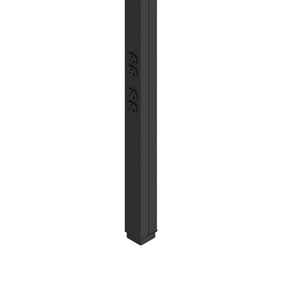 25DTP-415BK - Wiremold - 25DTP415BK Steel TelePower Pole in Black