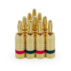 364827V5 - On-Q - Banana Jacks Gold 5 Pair