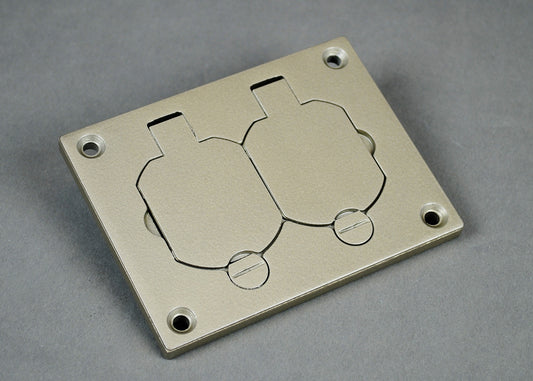 828R-TCAL-NK - Wiremold - 828RTCALNK Omnibox Rectangular Nickel Duplex Cover Plate