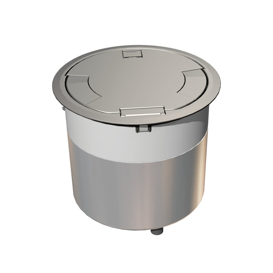 10ATCSN - Wiremold - 10ATCSN 10AT Unwired Evolution Poke Thru Device with Surface Style Cover in Satin Nickel