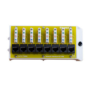 AC1068 - On-Q - 8 Port Cat6 Network Interface Module