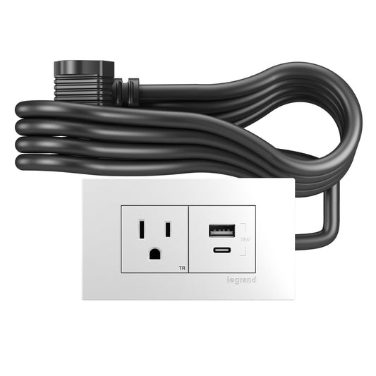 2-Cube-dash-Furniture-Power-Center-White - Wiremold - dash 2Cube FPC in White