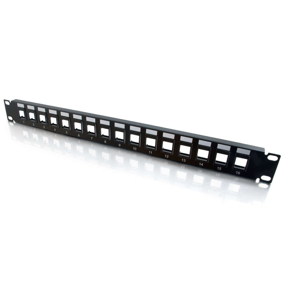 CG03858 - C2G - 16 Port Blank Keystone Multimedia Patch Panel