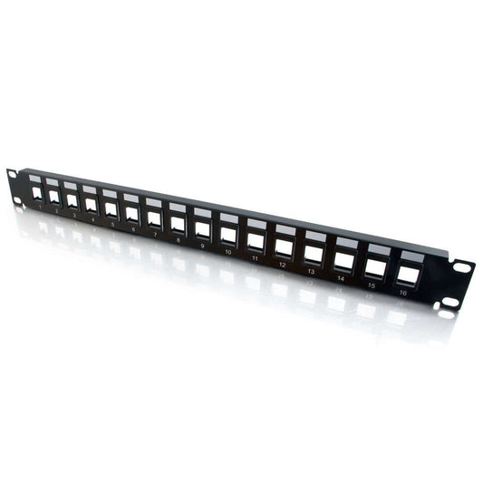 CG03858 - C2G - 16 Port Blank Keystone Multimedia Patch Panel