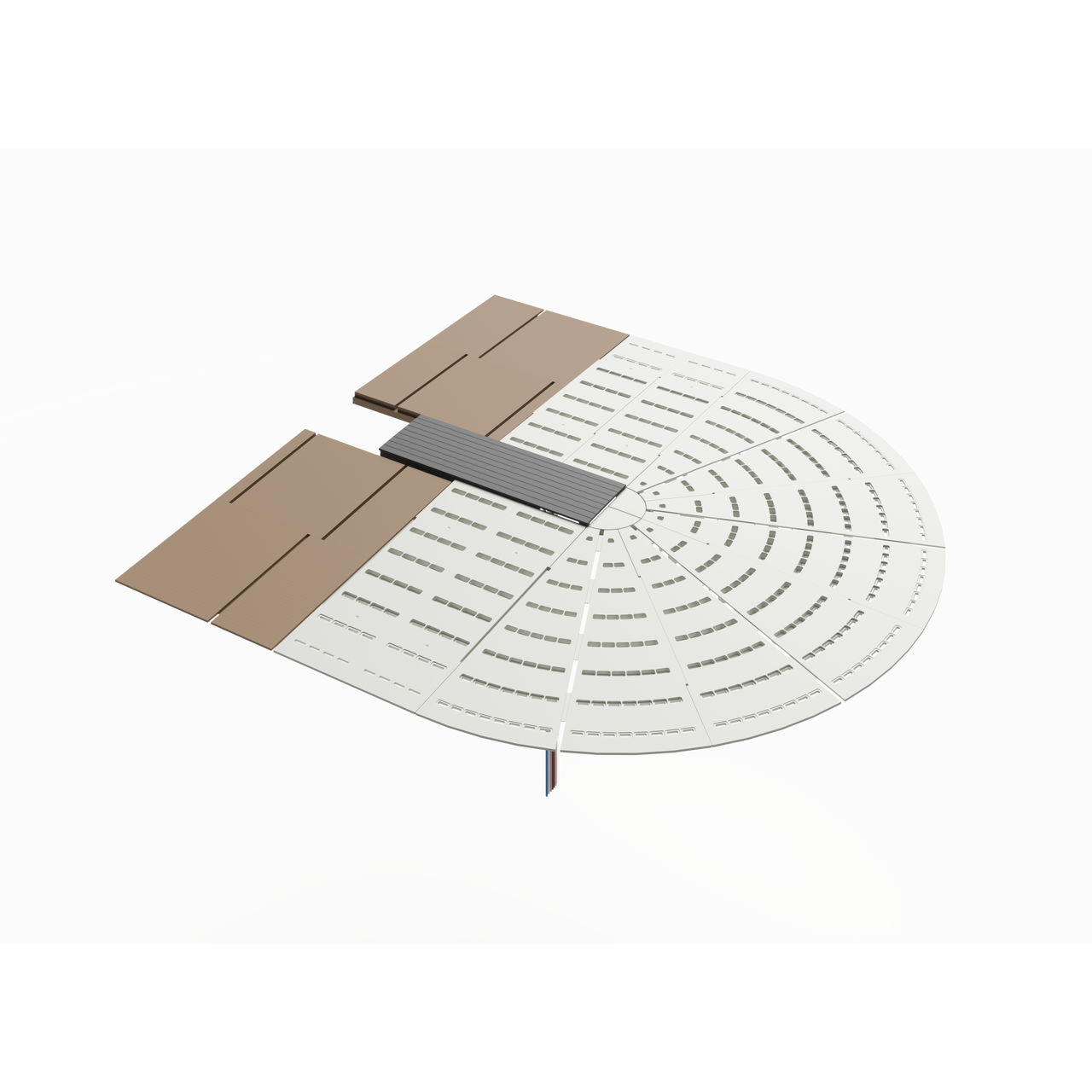 CTMXP-DG - Connectrac - In Carpet Poke Thru Entrance Fitting for Powertracs CTMXPDG
