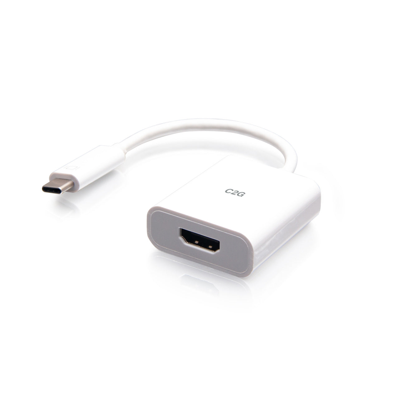 C2G26936 - C2G - USB-C to HDMI AudioVideo Adapter Converter 4K 60Hz White
