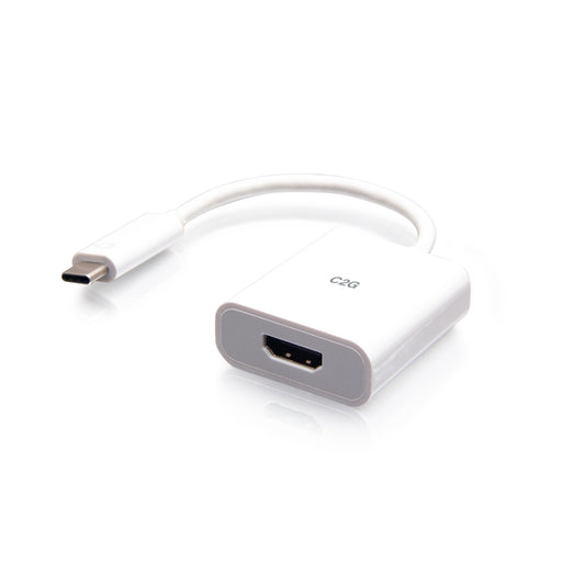 C2G26936 - C2G - USB-C to HDMI AudioVideo Adapter Converter 4K 60Hz White