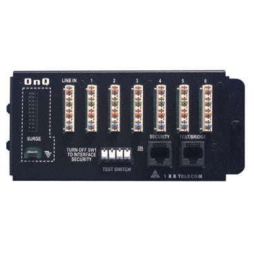126706201V1 - On-Q - 1x6 Basic Telecom Module