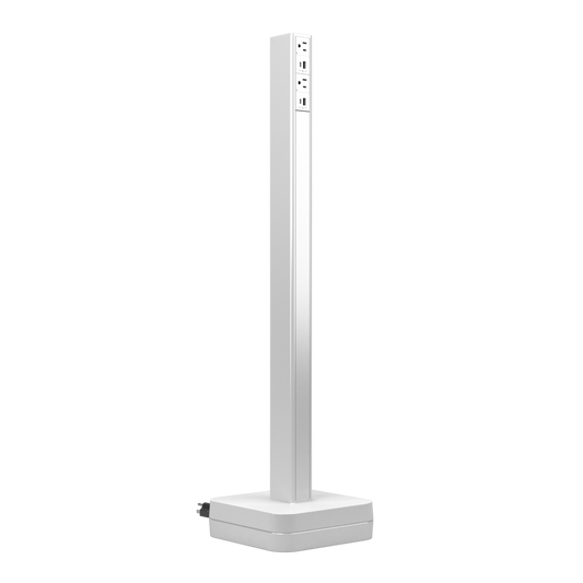 dash-Power-Tower-White - Wiremold - dash Power Tower in White