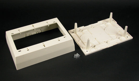 2348-3 - Wiremold - 23483 Three Gang Deep Device Box Fitting in Ivory