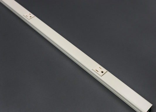 V20GBA12 - Wiremold - V20GBA12 Steel Plugmold Multioutlet System in Ivory