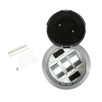8ATC2PAA - Wiremold - 8ATC2PAA 8 inch Prewired Surface Style Assembly in Brushed Aluminum