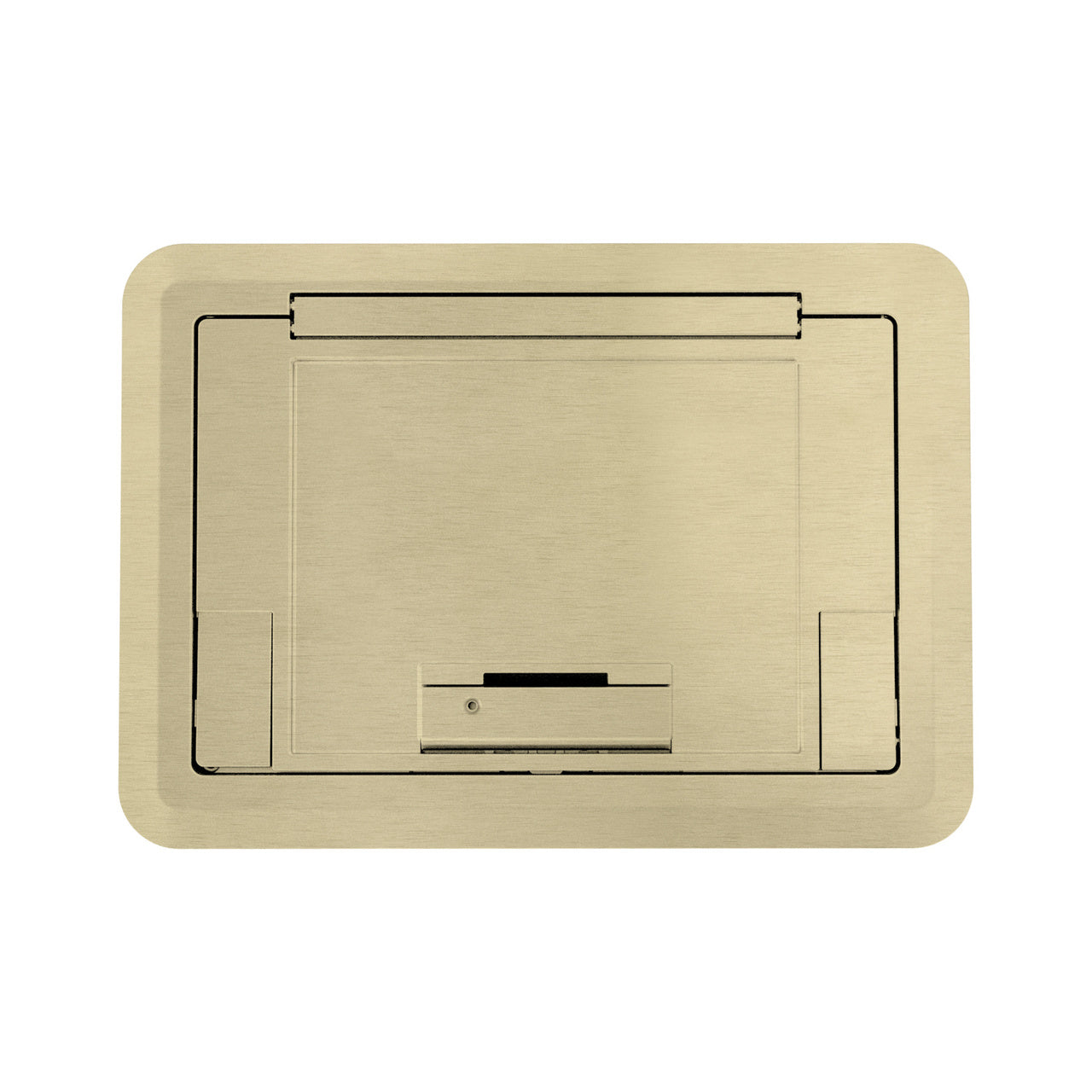 EFB45CTCSB - Wiremold - Evolution EFB45 Surface Style Cover with Floor Insert in Satin Brass