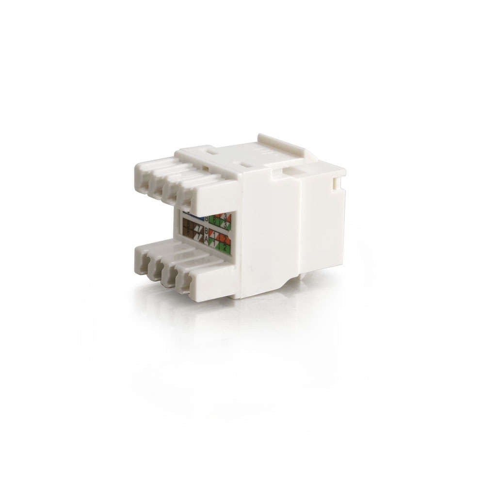 CG03791 - C2G - Cat5E RJ45 UTP Keystone Jack White