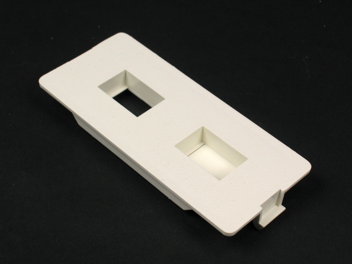 5507FRJ - Wiremold - 5507FRJ 5500 Flush Dual RJ Connector Faceplate Fitting in Ivory