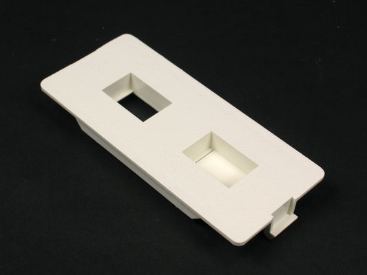 5507FRJ - Wiremold - 5507FRJ 5500 Flush Dual RJ Connector Faceplate Fitting in Ivory