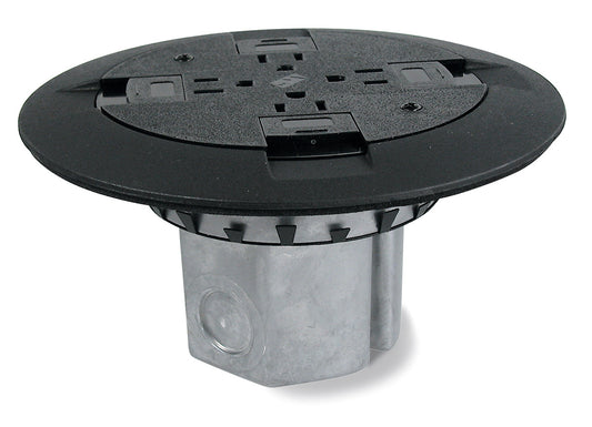 861QTCGY - Wiremold - 861QTCGY Wood Floor Box Assembly in Gray