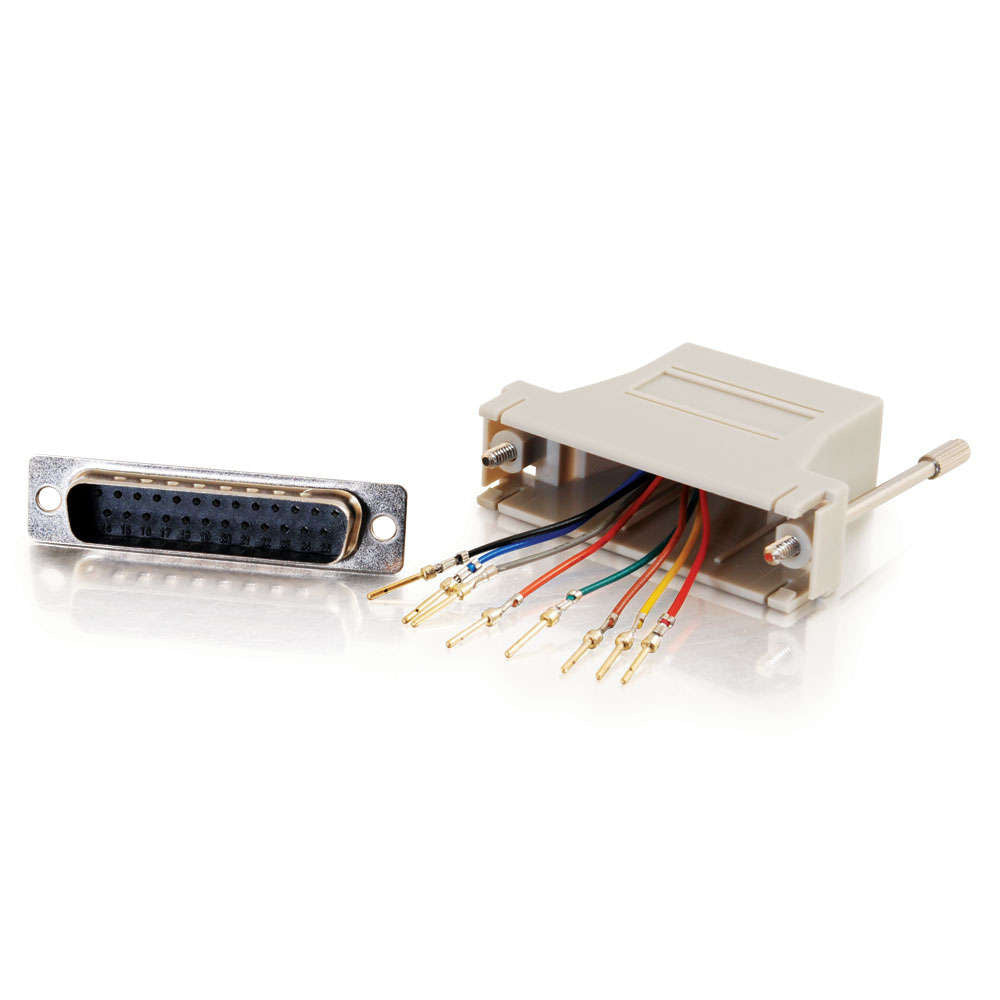 CG02934 - C2G - RJ45 to DB25 Male Modular Adapter Gray