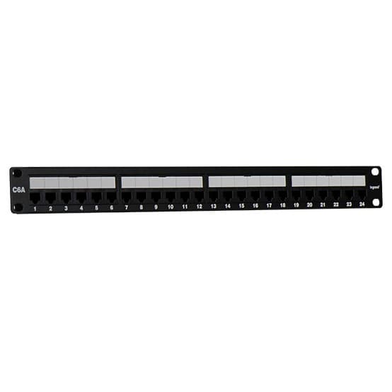 Cat6a 24-Port Rack Mount Patch Panel