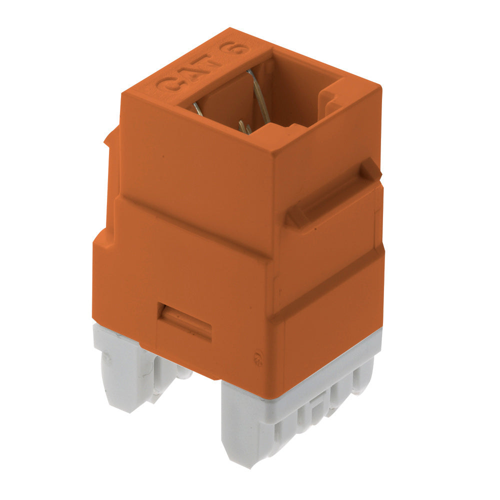 WP3460OR - On-Q - Cat6 RJ45 Keystone Insert in Orange