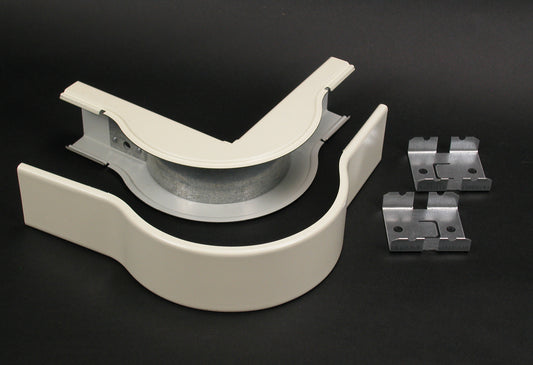 2418FO-FW - Wiremold - 2418FOFW 2400 Radiused External Elbow Fitting in Fog White